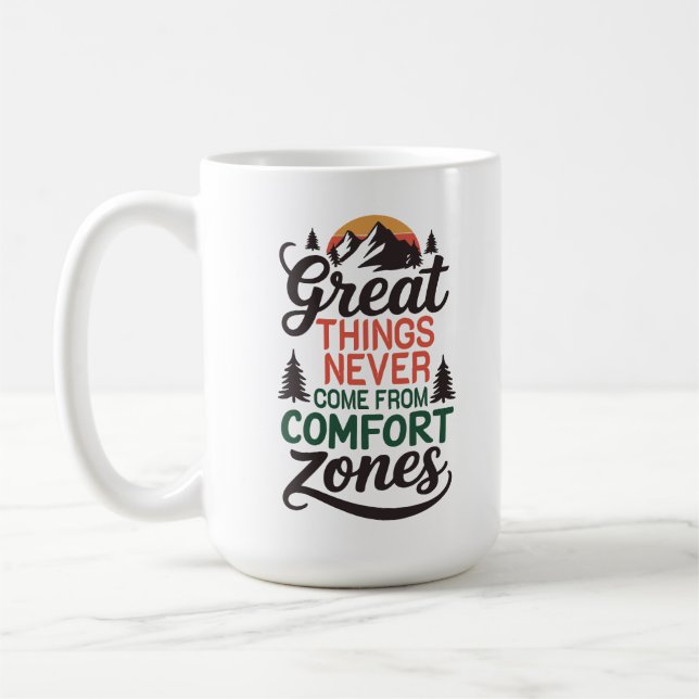 Mug Aventure Motivational Comfort Zone (Gauche)
