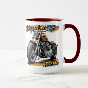 Mug Aventure Rêve de Conduite – Motocyclette Chopper V