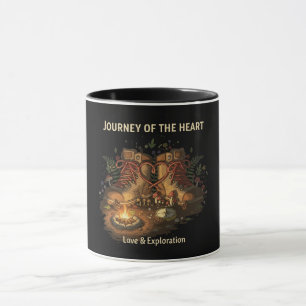 Mug Aventure romantique de randonnée Voyage du cœur