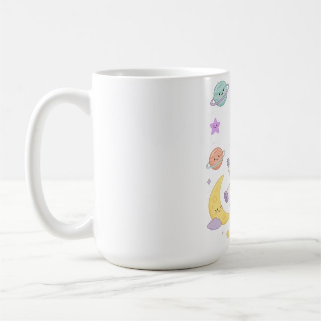 Mug Aventure spatiale d'astronaute mignonne pour les e (Gauche)