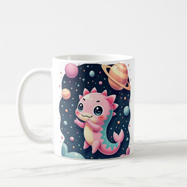 Mug Aventure spatiale galactique de l'Axolotl cosmique (Gauche)