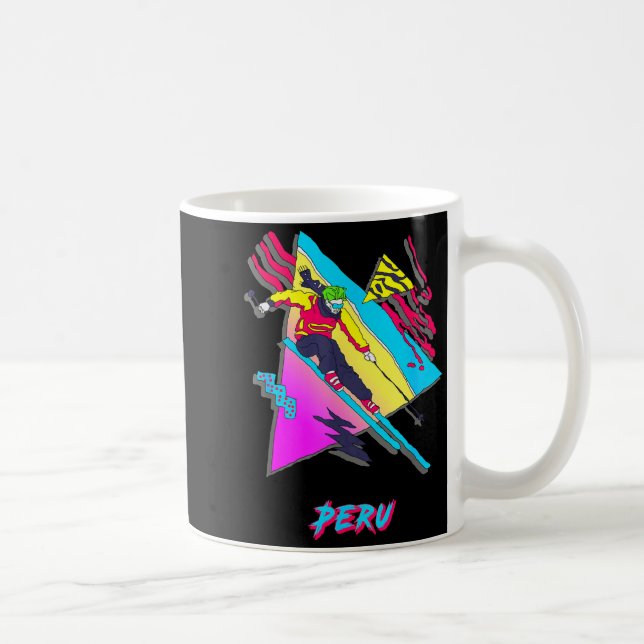 Mug Aventure vibrante de ski péruvien graphique péruvi (Droite)