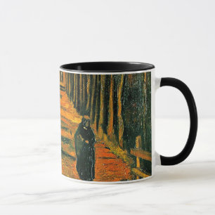 Mug Avenue des peupliers au coucher du soleil