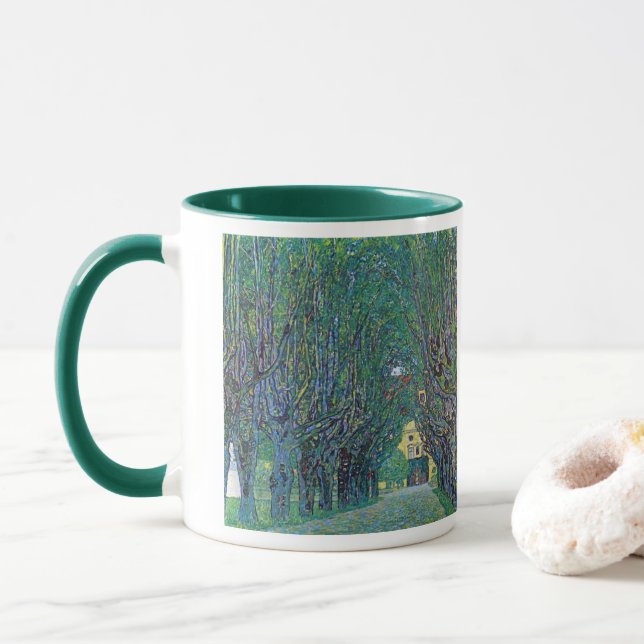 Mug Avenue In Schloss Kammer Park par Gustav Klimt (Avec donut)