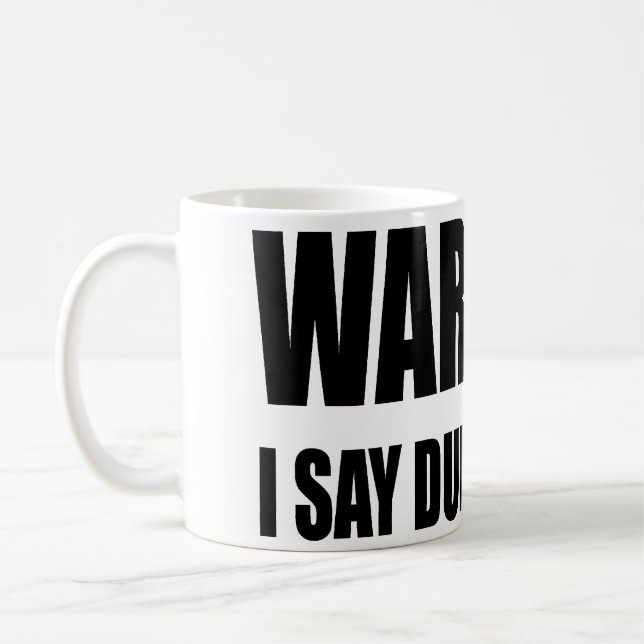 Mug Avertissant je dis des choses muettes (Gauche)