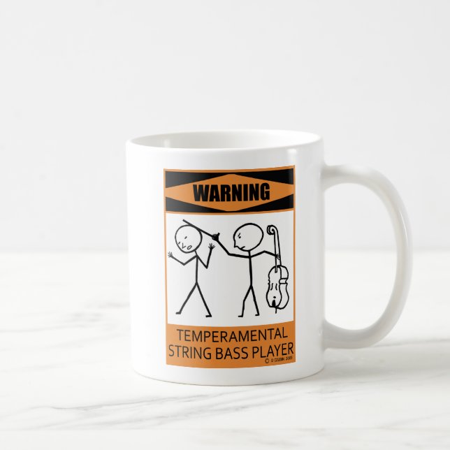 Mug Avertissement Chaîne Tempéramique Lecteur de basse (Droite)