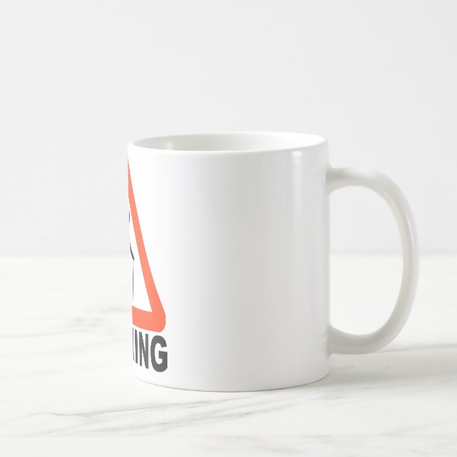 Mug Avertissement - croisement plus âgé (Droite)