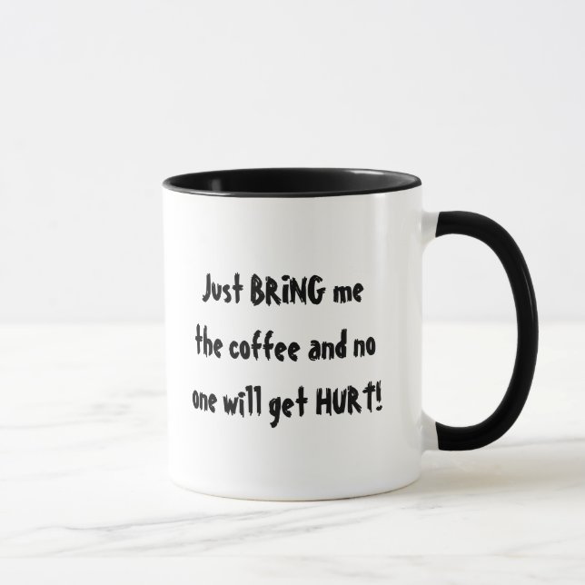 MUG AVERTISSEMENT DE CAFÉINE (Droite)