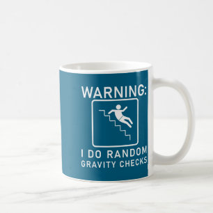 Mug Avertissement de chemise Contrôles de gravité aléa