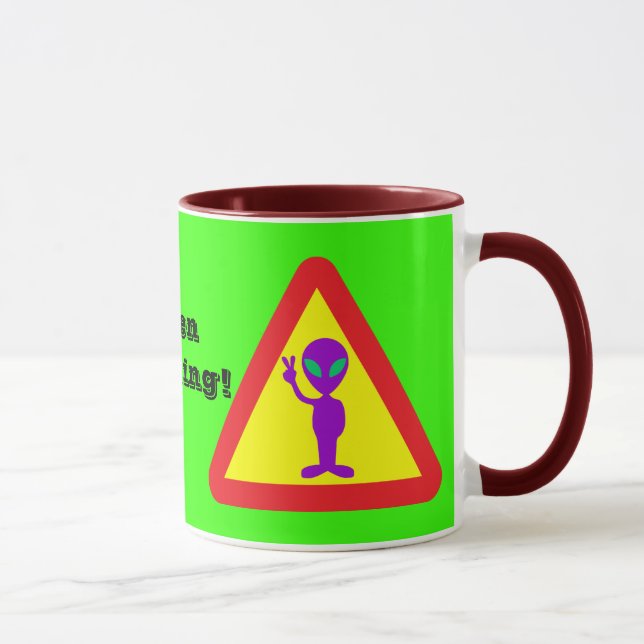 Mug Avertissement de l'Alien (Droite)
