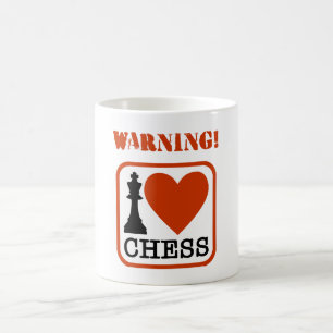 Mug Avertissement ! J'aime les échecs
