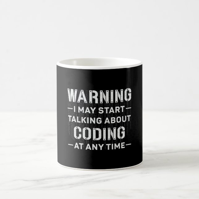 Mug Avertissement Je Peux Commencer À Coder Médicale C (Centre)