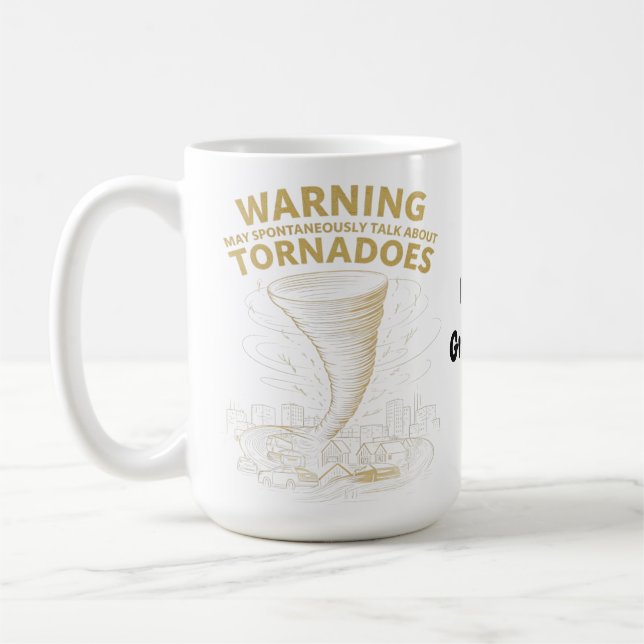 Mug Avertissement Je peux parler spontanément des torn (Gauche)