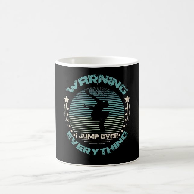 Mug Avertissement Je Saute Sur Tout Parkour (Centre)