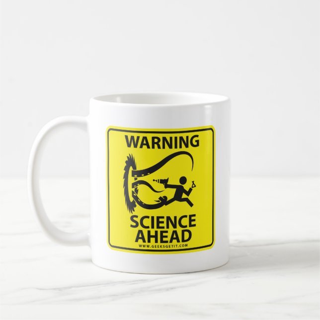MUG AVERTISSEMENT ! LA SCIENCE EN AVANT ! (Gauche)