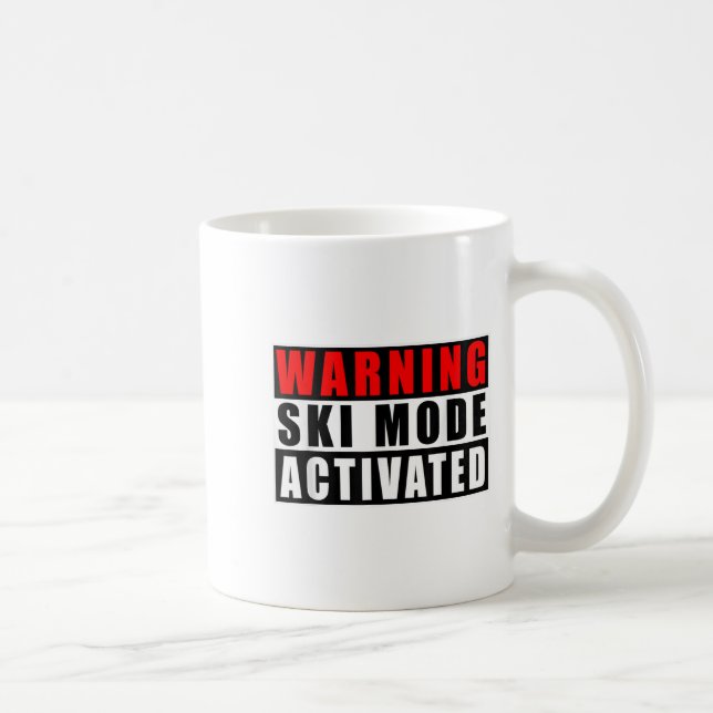 Mug Avertissement Mode Ski activé _3 (Droite)