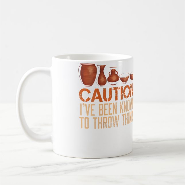 Mug Avertissement pour femmes Connues pour Jeter des O (Gauche)