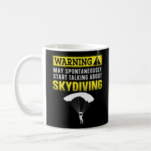 Mug Avertissement Skydiving Peut Commencer Spontanémen