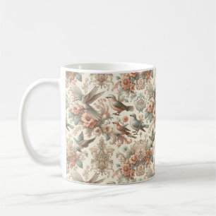 Mug Aviaire victorien : Un jardin pastel