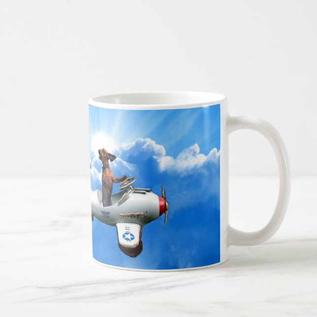 Mug "Aviateur de teckel" conçu par Zermeno (Droite)