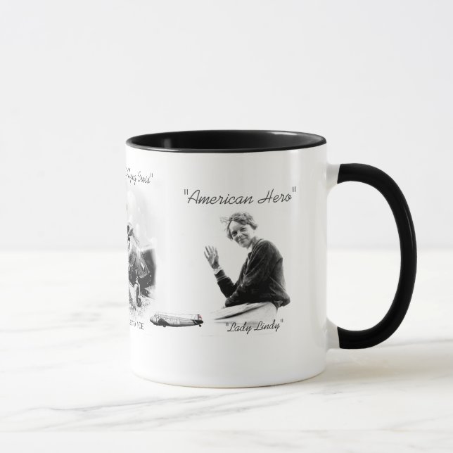 Mug Aviatrice d'Amelia Earhart (Droite)