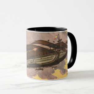 Mug Avion à hydravion de science-fiction vintage