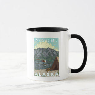 Mug Avion de Bush et pêche - Wrangell, Alaska