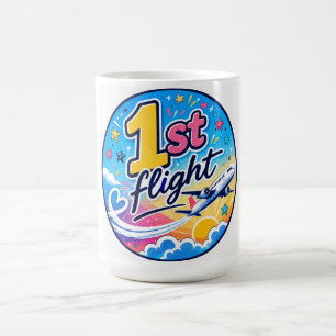 Mug Avion de souvenir de 1er vol coloré