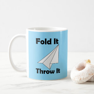 Mug Avion en Papier Pliez-le Lancez-le