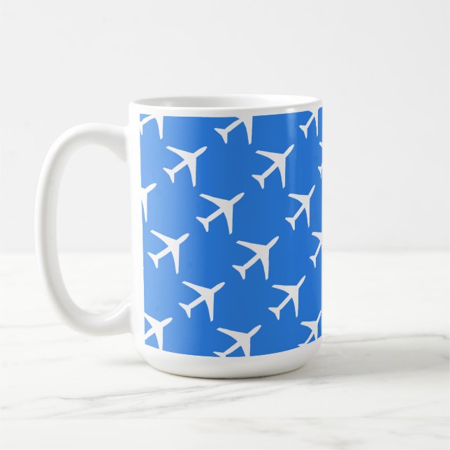 Mug Avion Funky Avion Pilote Aviation Vol Ciel (Gauche)