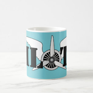 Mug Avion Pilote Aéronautique Propulseur Graphique Thé