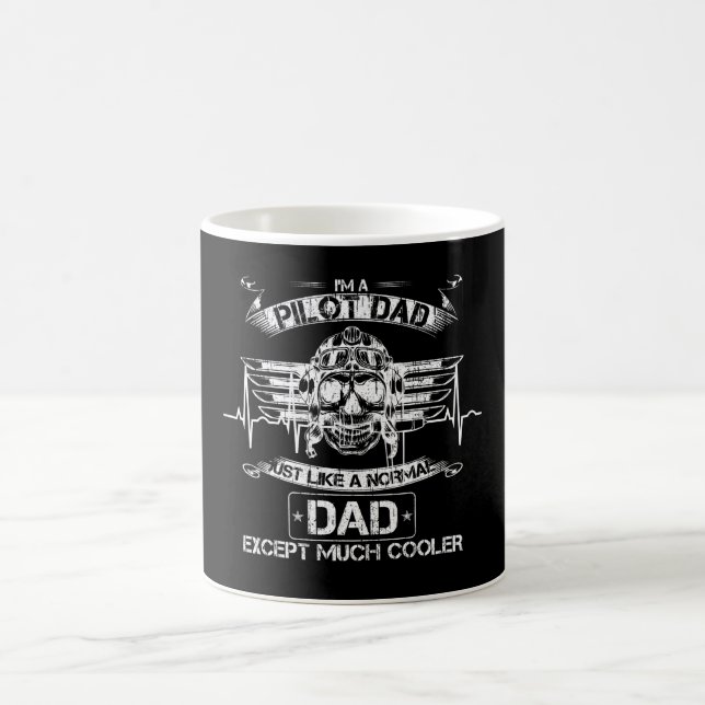 Mug Avion Pilote Papa Juste Normal Mais Beaucoup Glaci (Centre)