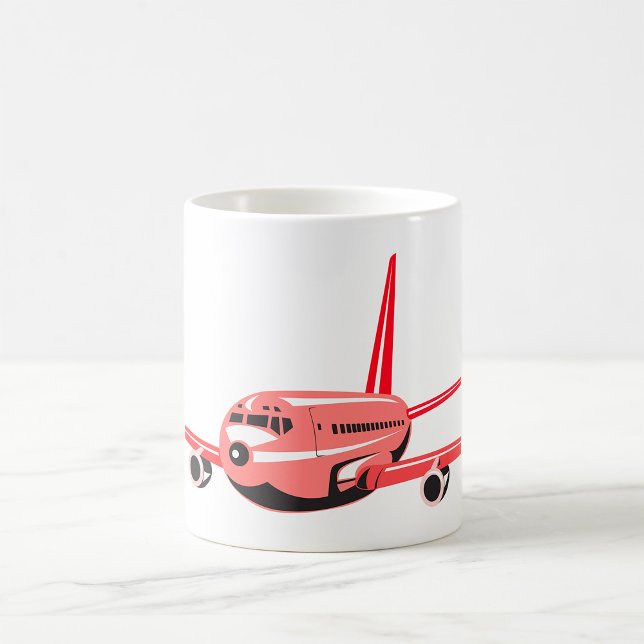 Mug Avion rose (Créateur téléchargé)