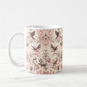 Mug Avion victorien : Un Jardin rose pastel