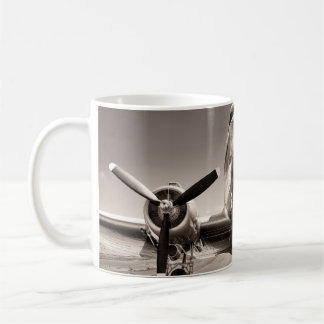 Mug Avion vintage sur piste