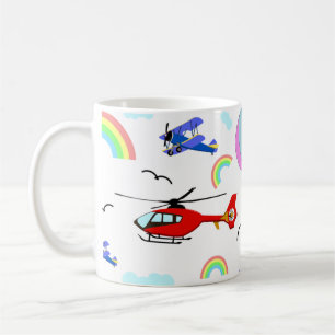 Mug Avions, hélicoptères et ballons