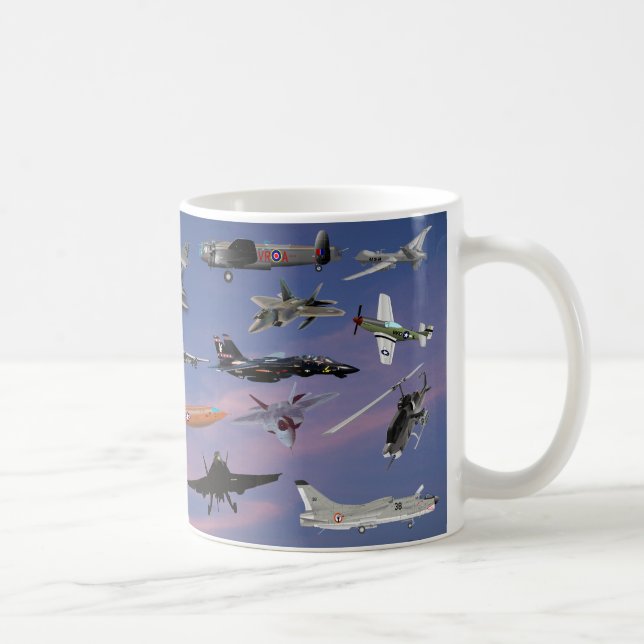 MUG AVIONS SUR UN CIEL BLEU DE LA CAROLINE (Droite)