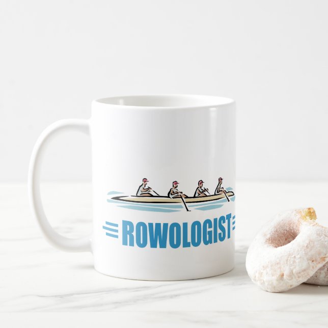 Mug Aviron humoristique (Avec donut)