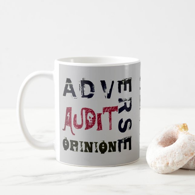 Mug "Avis de vérification défavorable" (Avec donut)