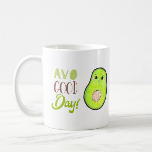 Mug Avo bonne journée Kawaii Avocado Tropical Fruit mi