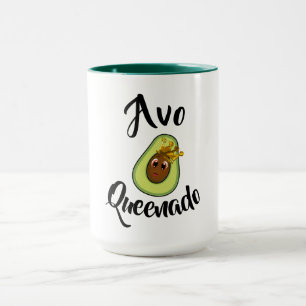 Mug "Avo Queenado" Avocado Queen régime sain drôle