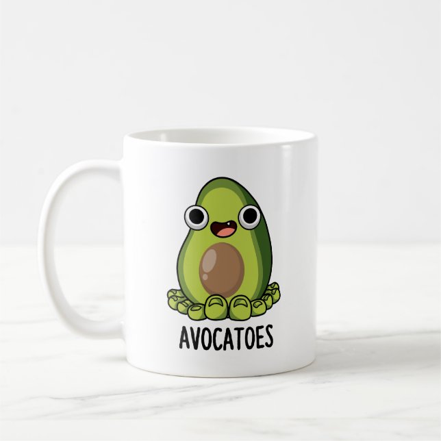 Mug Avoca-toes Blagues drôles sur l'avocat  (Gauche)