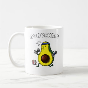 Mug Avocado Vegan Fitness Cardio Exercice