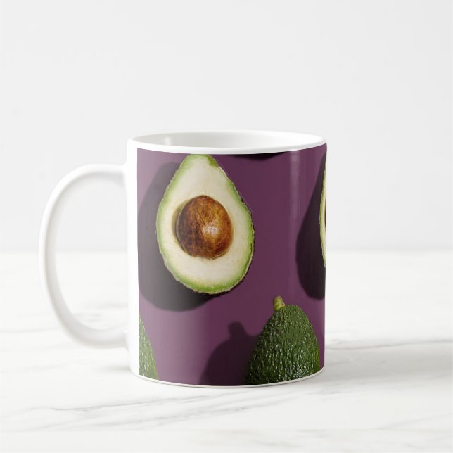Mug Avocado vert violet (Gauche)