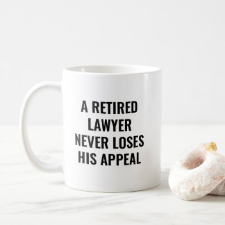 Mug Avocat à la retraite ne perd jamais humour retrait
