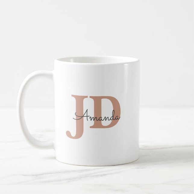 Mug Avocat adorable Diplôme JD Nom personnalisé (Gauche)