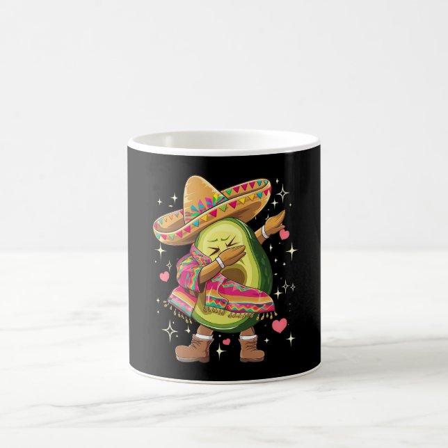 Mug Avocat Dabbing Cinco De Mayo Drôle Poncho Mexicain (Centre)