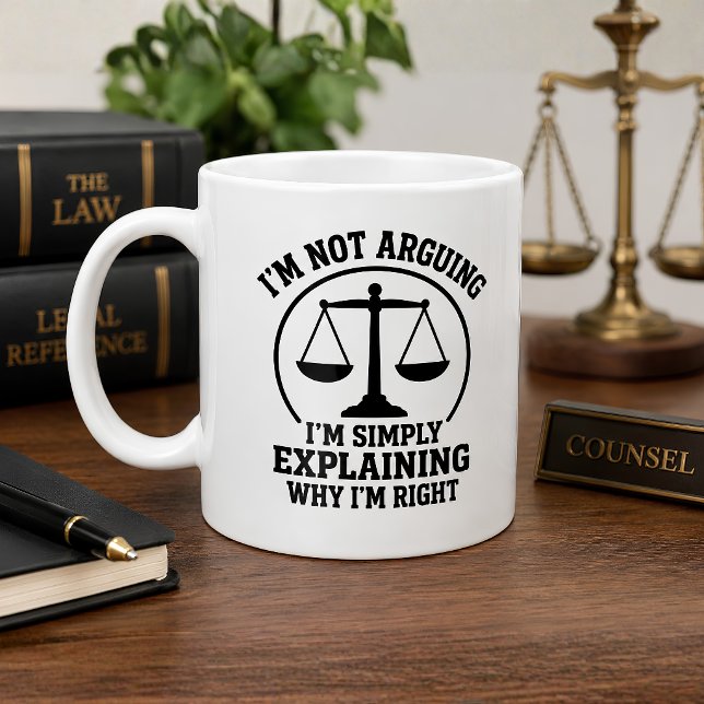 Mug Avocat drôle Je ne discute pas, avocat  (Créateur téléchargé)