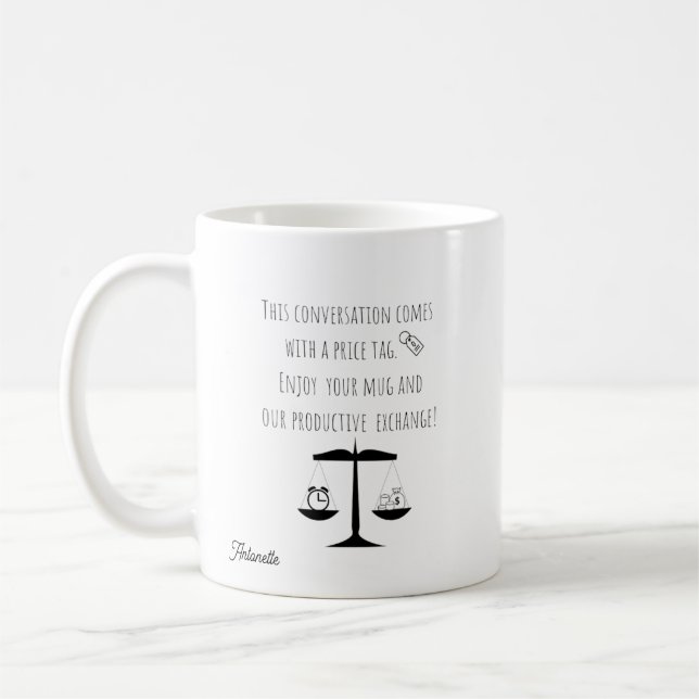 Mug Avocat Drôle Je Vous Facture Pour Cette Conversati (Gauche)
