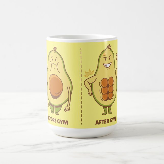 Mug Avocat Drôle, Mème de Fruit Mignon (Centre)